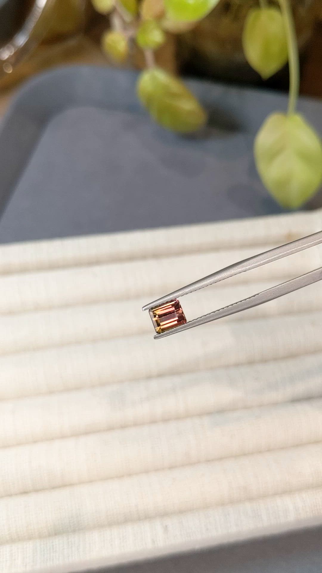 0.98 Ct. Bi Color Tourmaline from Mozambique Size Video