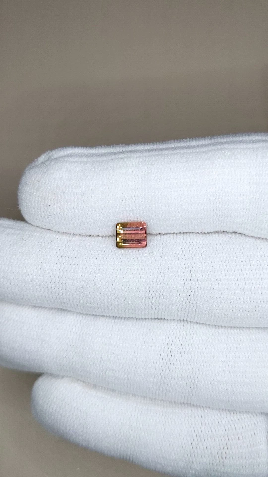 0.98 Ct. Bi Color Tourmaline from Mozambique Size Video