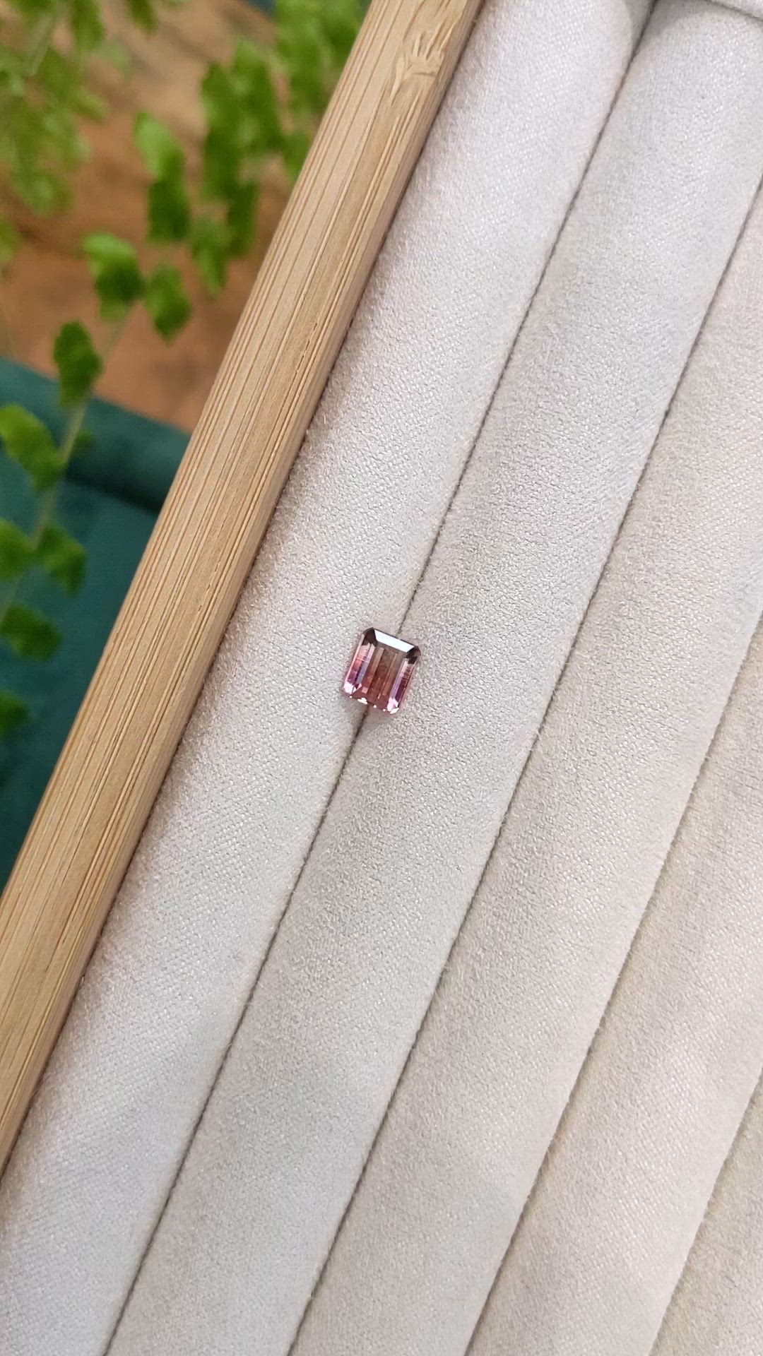 1.28 Ct. Bi Color Tourmaline from Mozambique Size Video