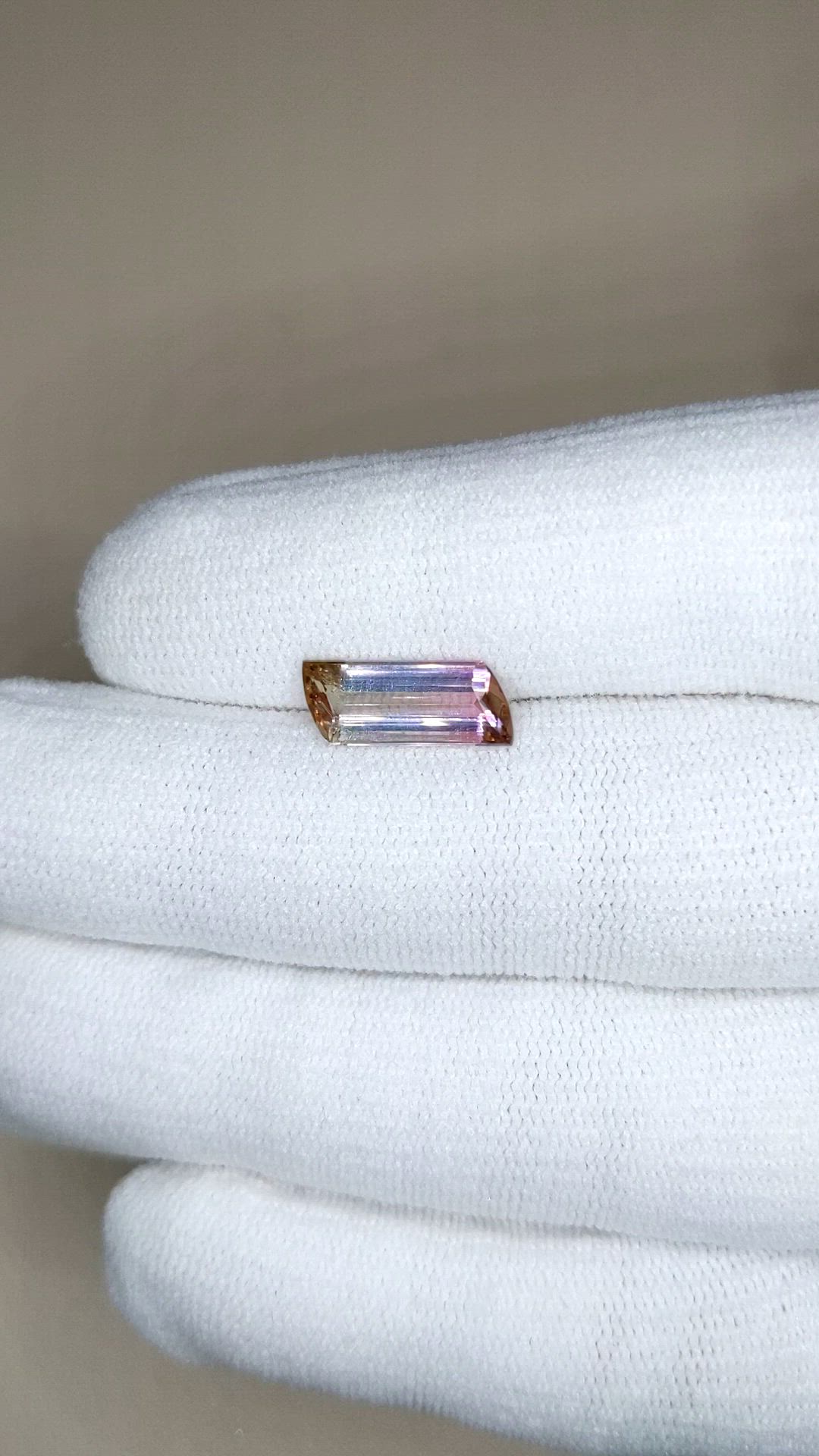 2.19 Ct. Bi Color Tourmaline from Mozambique Size Video