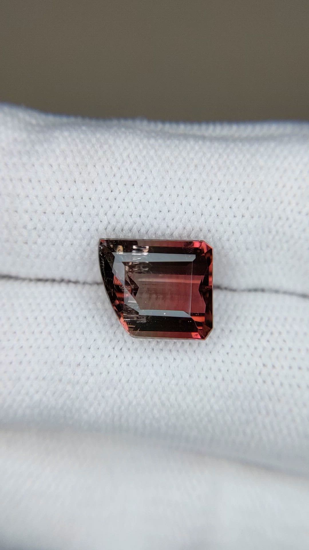 5.17 Ct. Bi Color Tourmaline from Mozambique Size Video