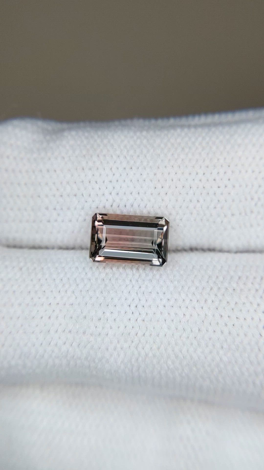 1.78 Ct. Bi Color Tourmaline from Mozambique Size Video