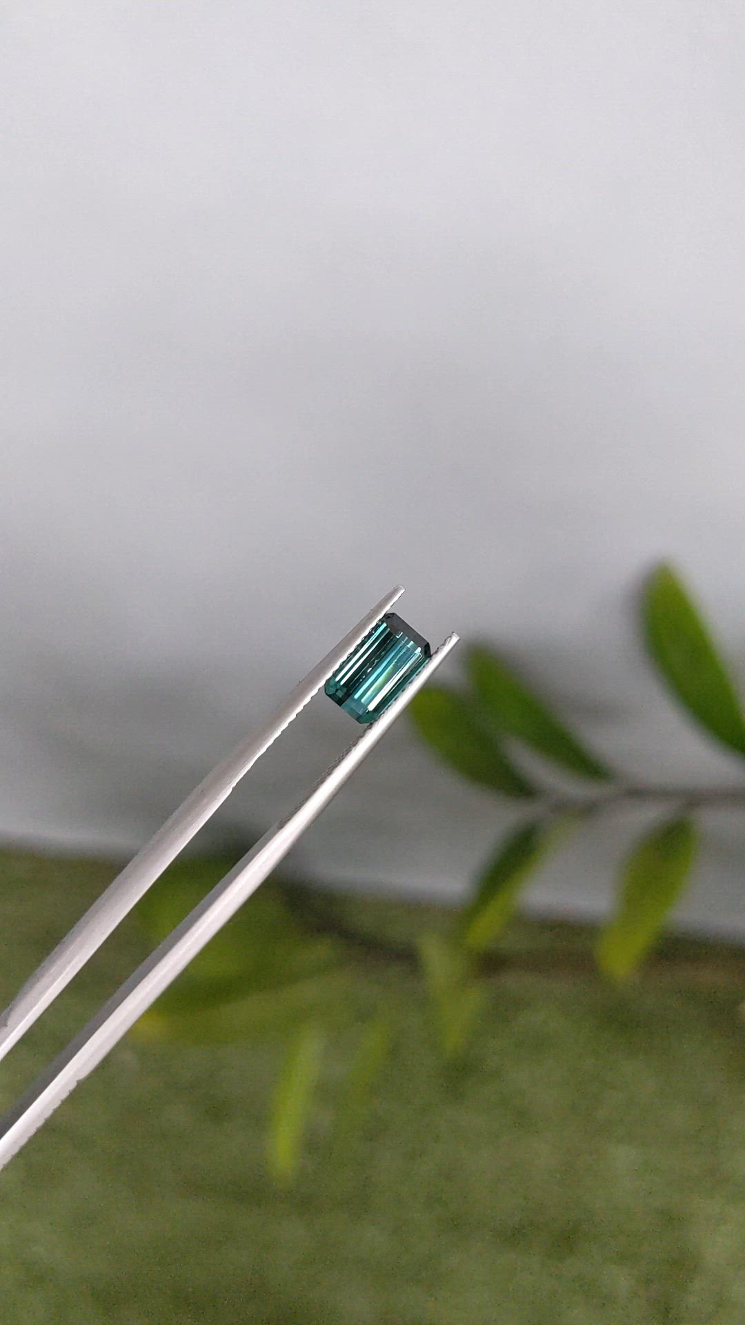 1.49 Ct. Bluish Green Tourmaline from Mozambique Size Video