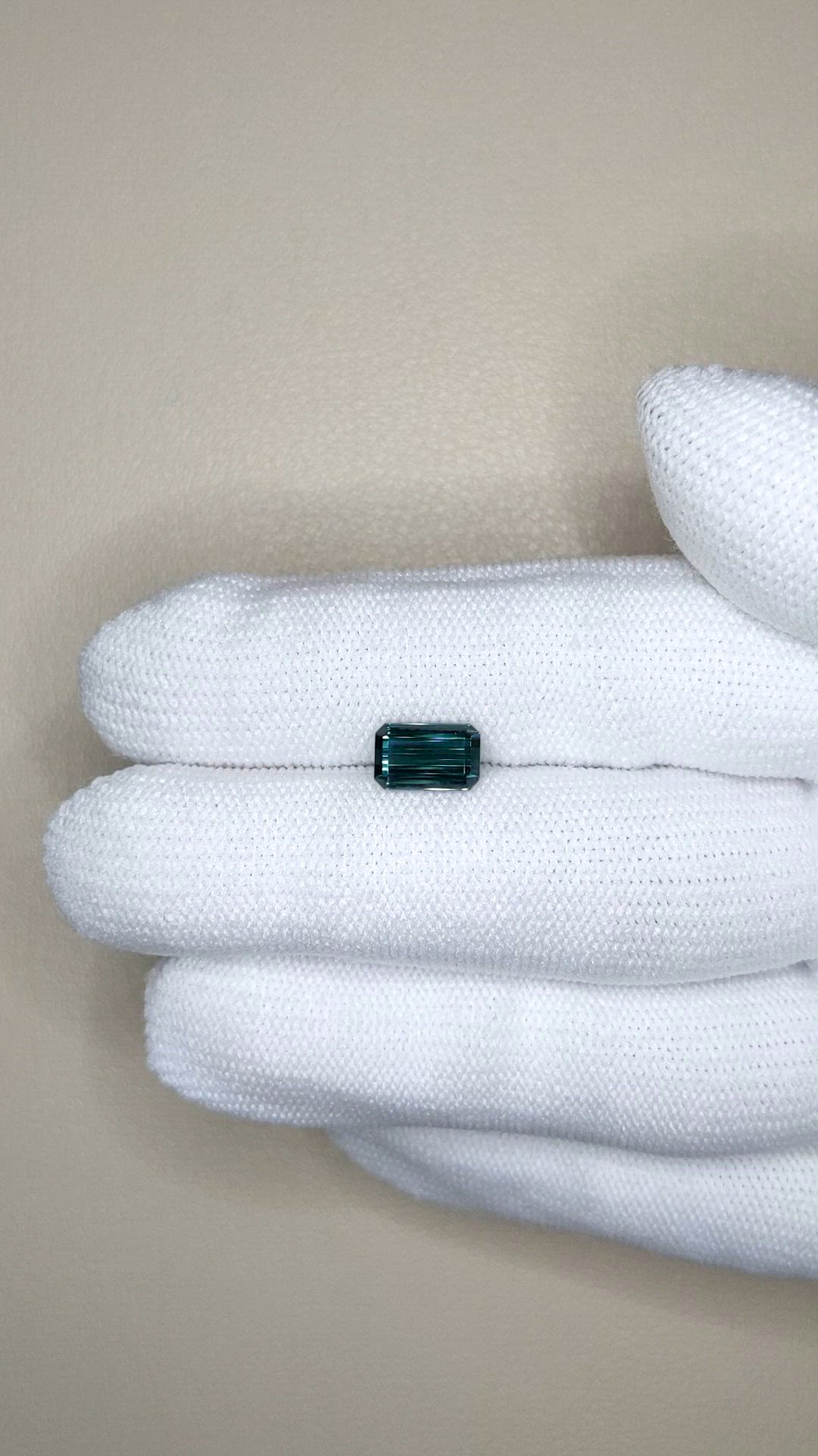 1.49 Ct. Bluish Green Tourmaline from Mozambique Size Video