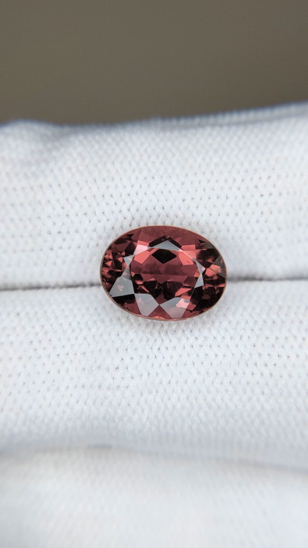 3.85 Ct. Brownish Pink Tourmaline from Mozambique Size Video
