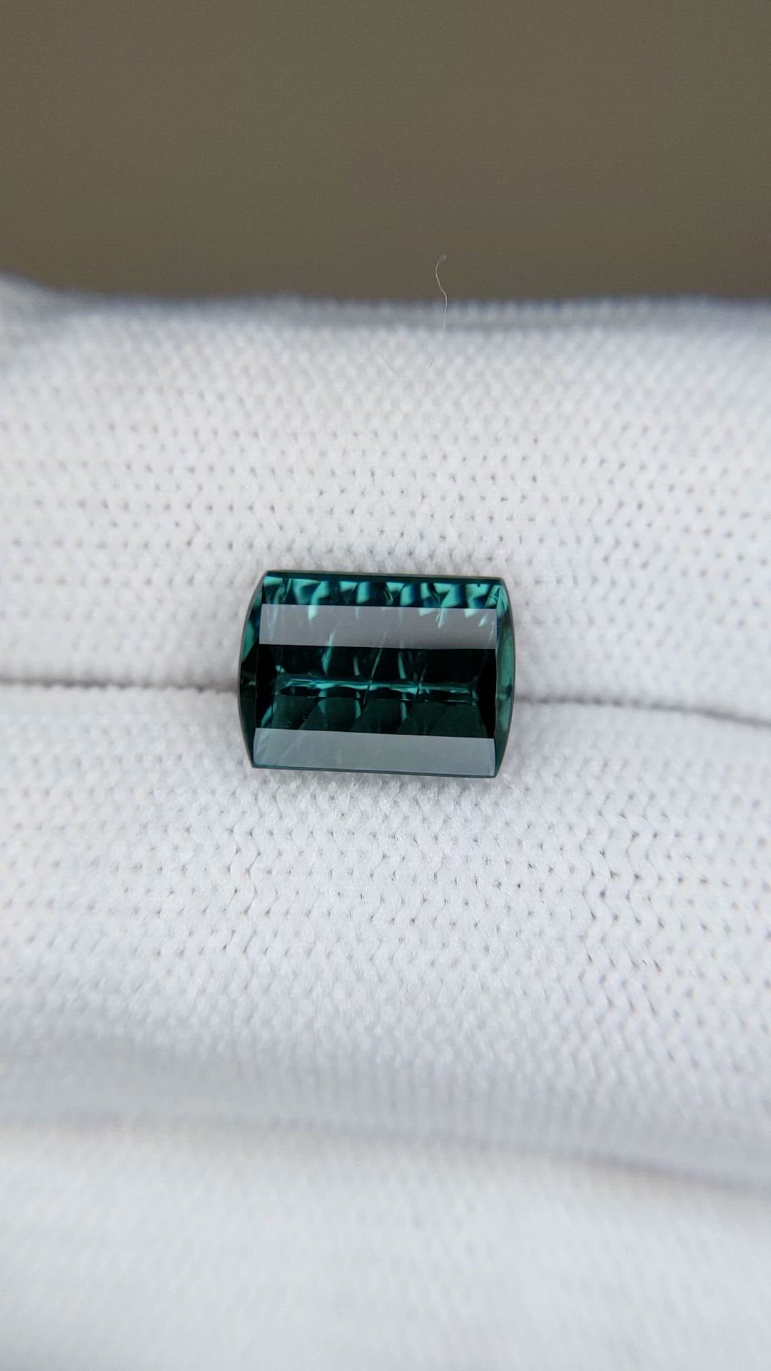 3.72 Ct. Bluish Green Tourmaline from Mozambique Size Video