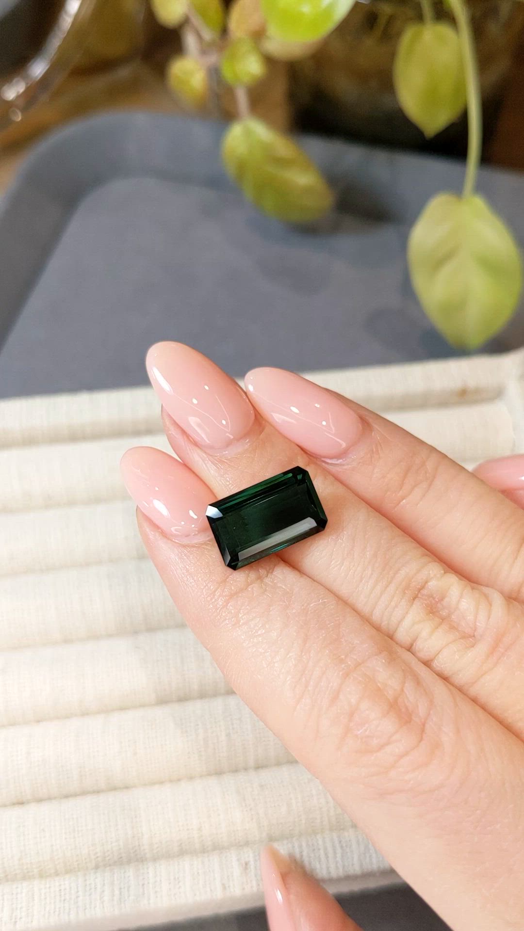 6.08 Ct. Green Tourmaline from Mozambique Size Video