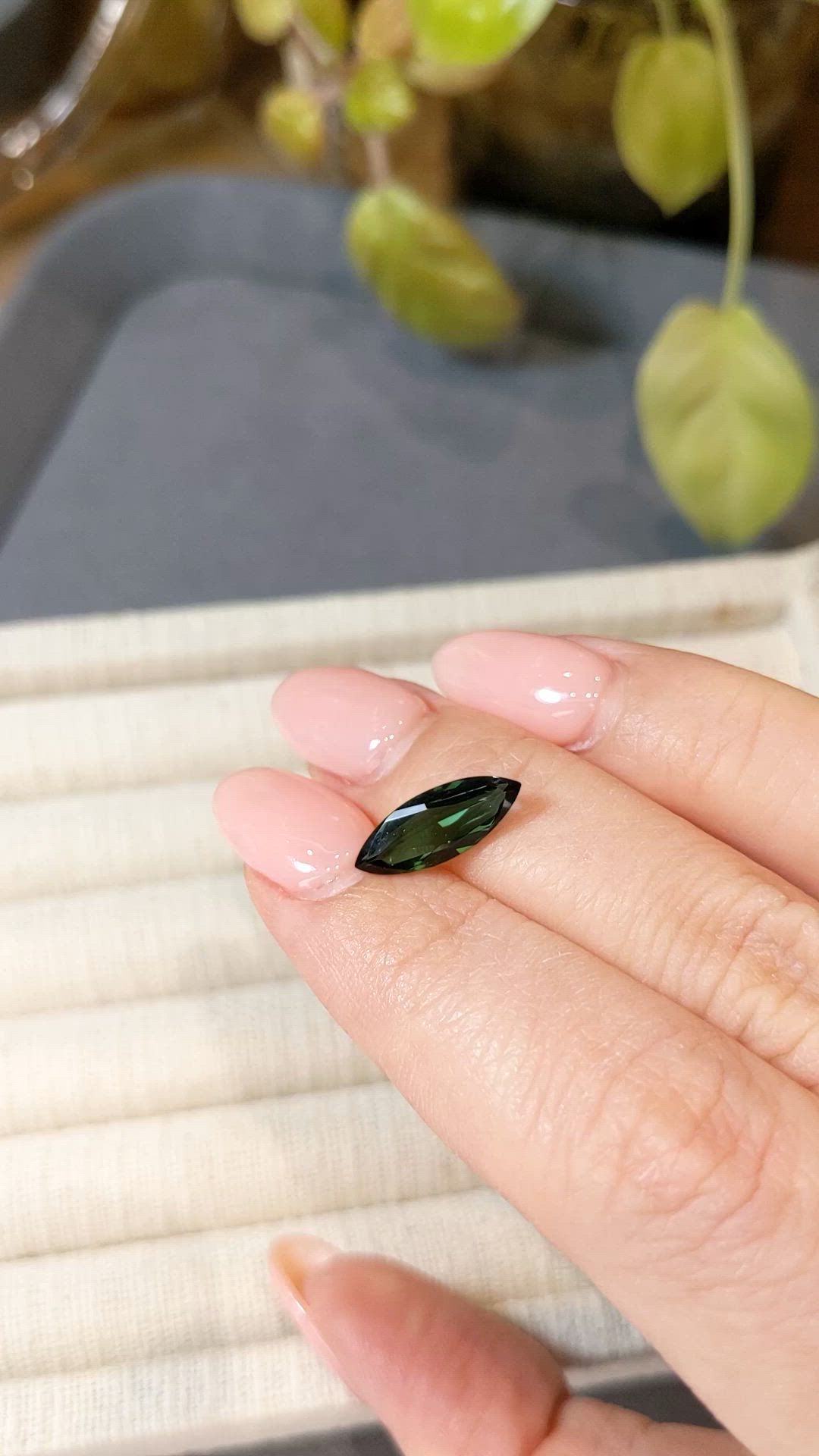 1.52 Ct. Green Tourmaline from Mozambique Size Video
