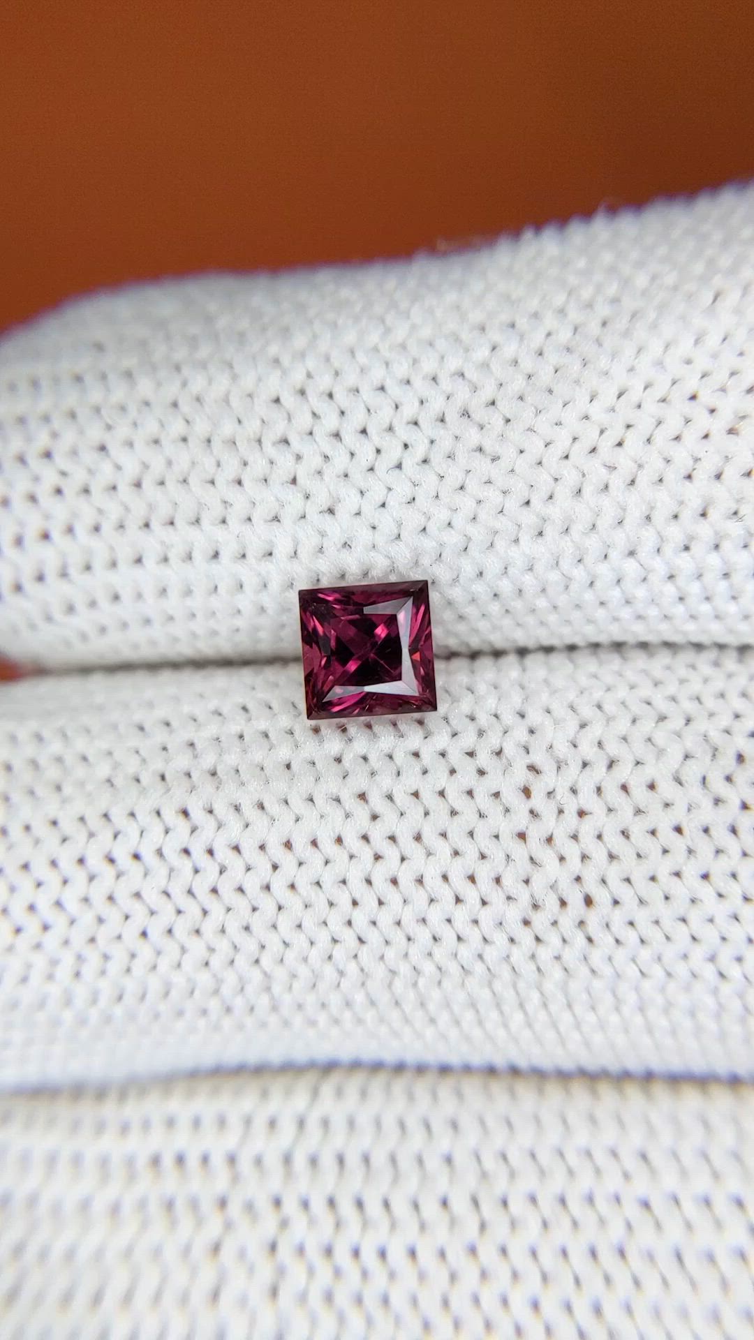 0.76 Ct. Red Garnet from Ceylon (Sri Lanka) Size Video