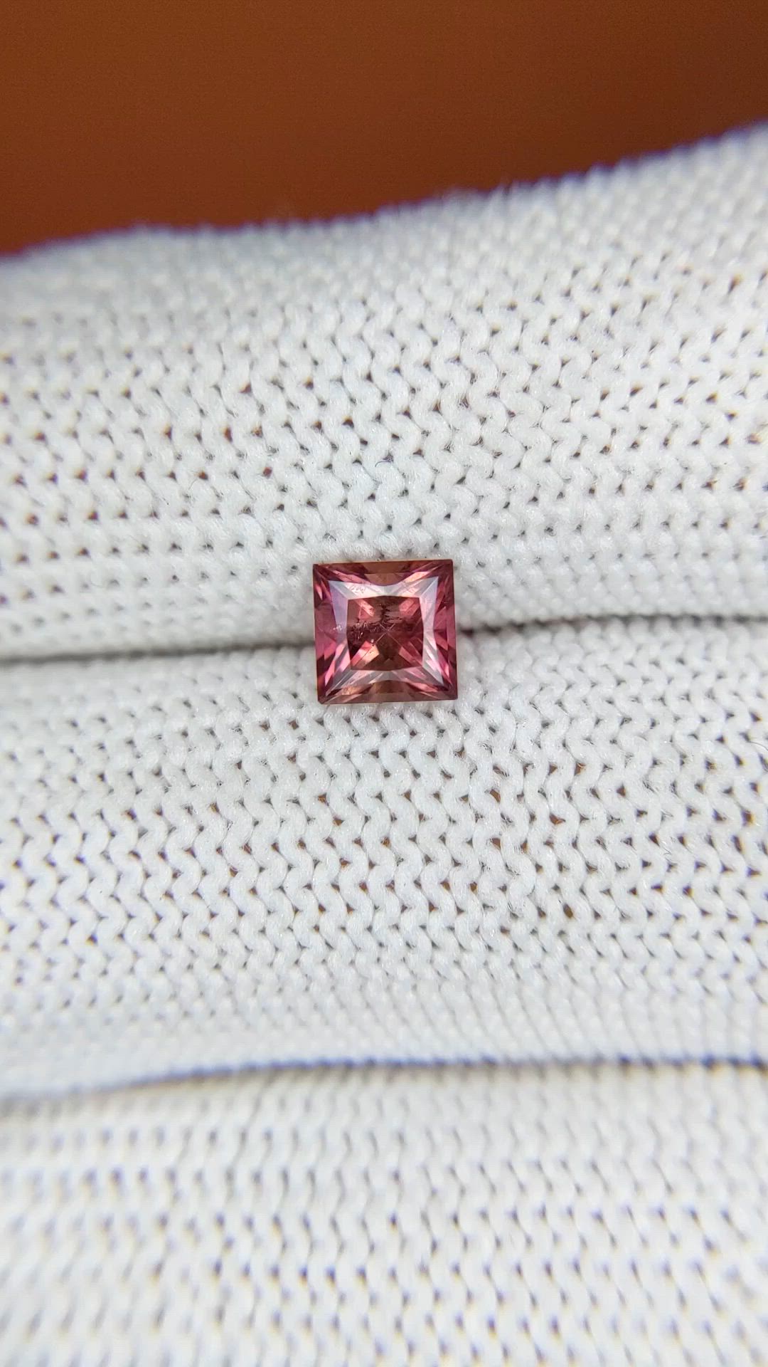0.72 Ct. Pink Garnet from Ceylon (Sri Lanka) Size Video