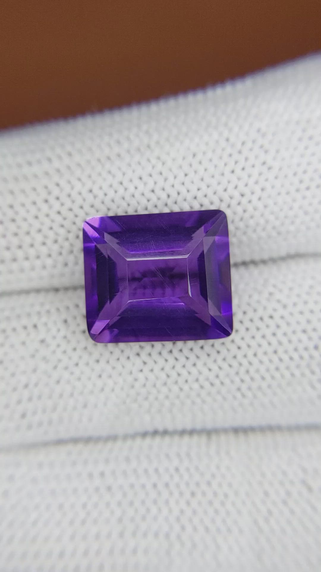 8.58 Ct. Purple Amethyst from Brazil Size Video