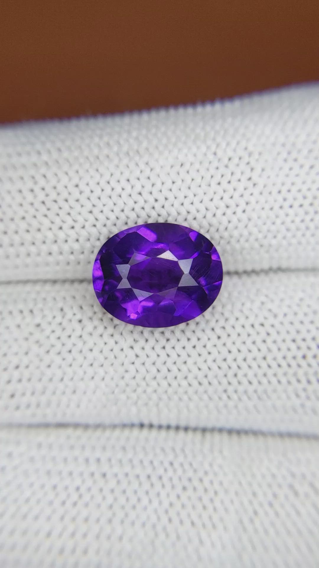 4.87 Ct. Purple Amethyst from Brazil Size Video