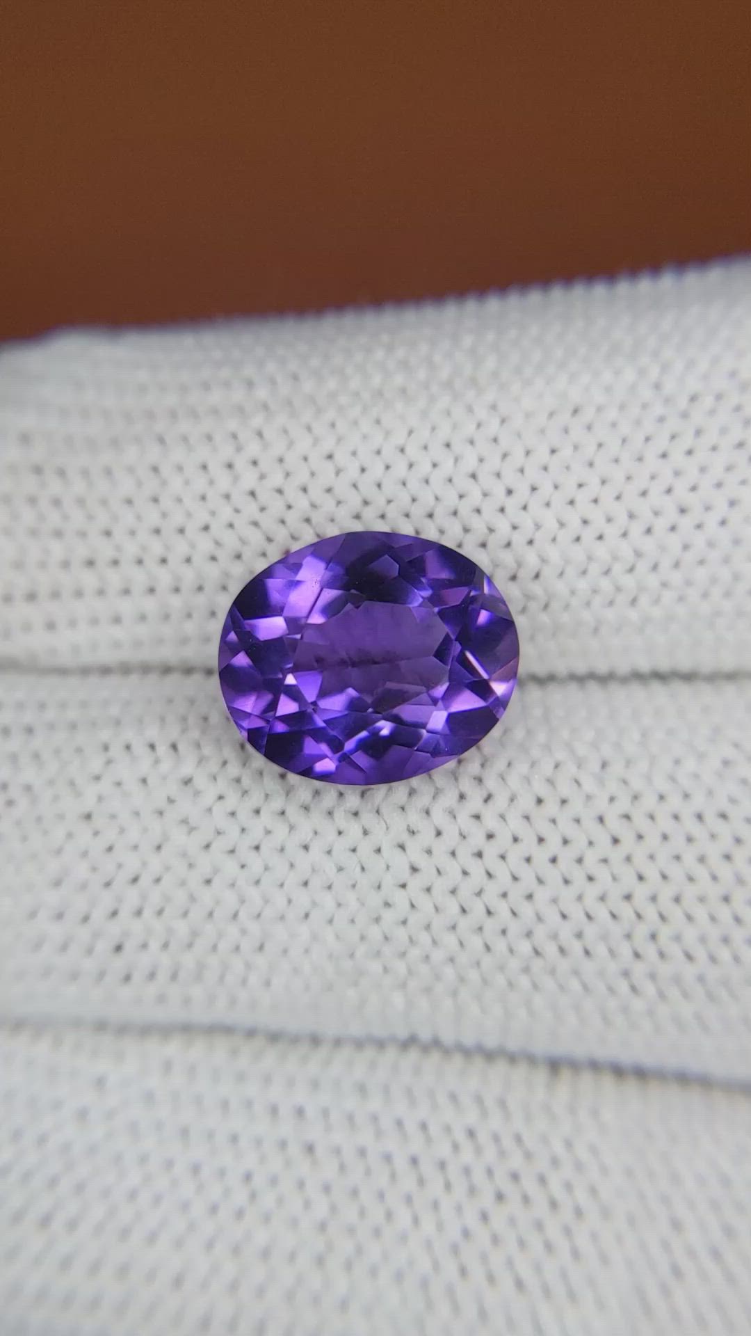 4.97 Ct. Purple Amethyst from Brazil Size Video