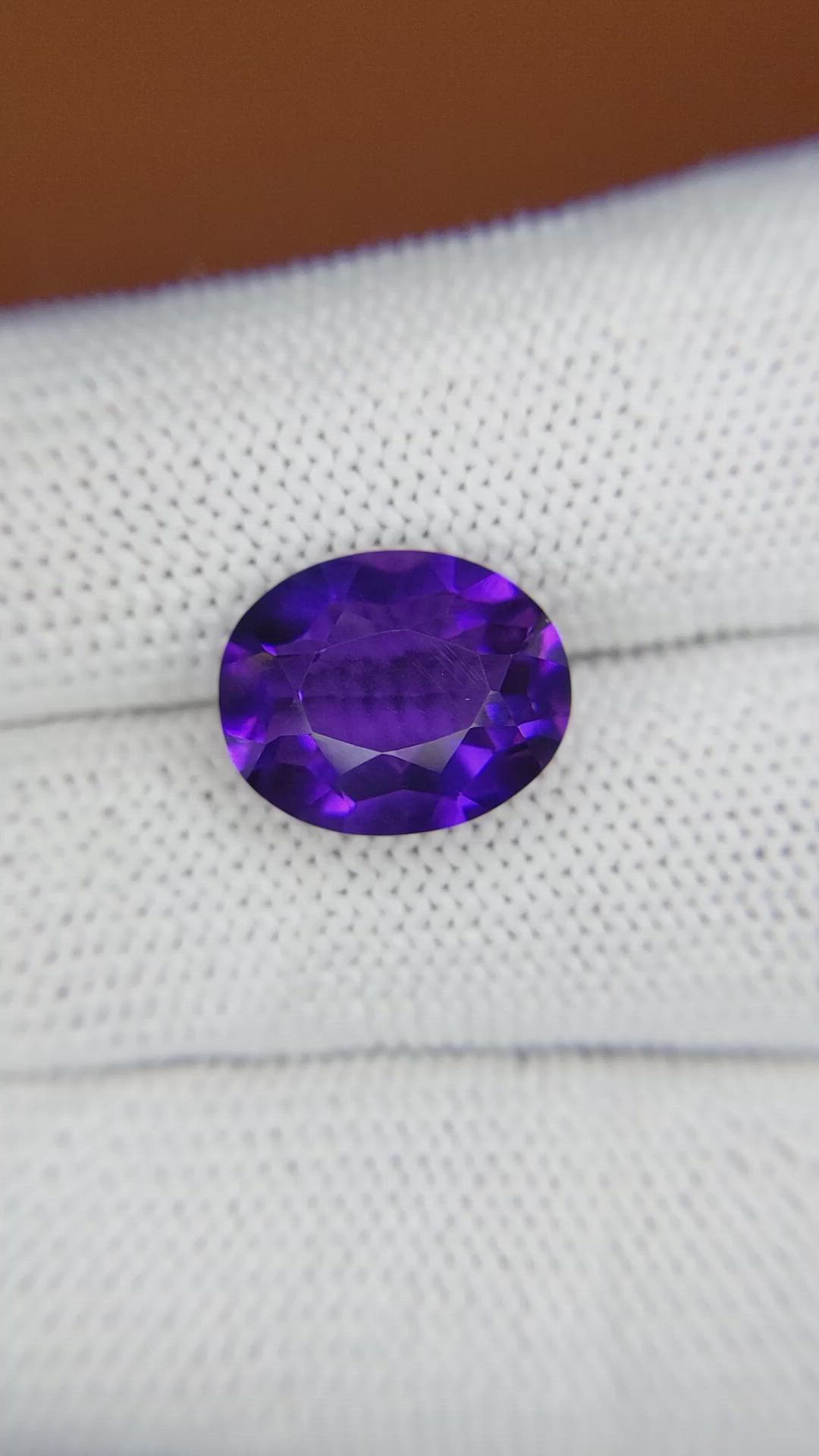 5.68 Ct. Purple Amethyst from Brazil Size Video