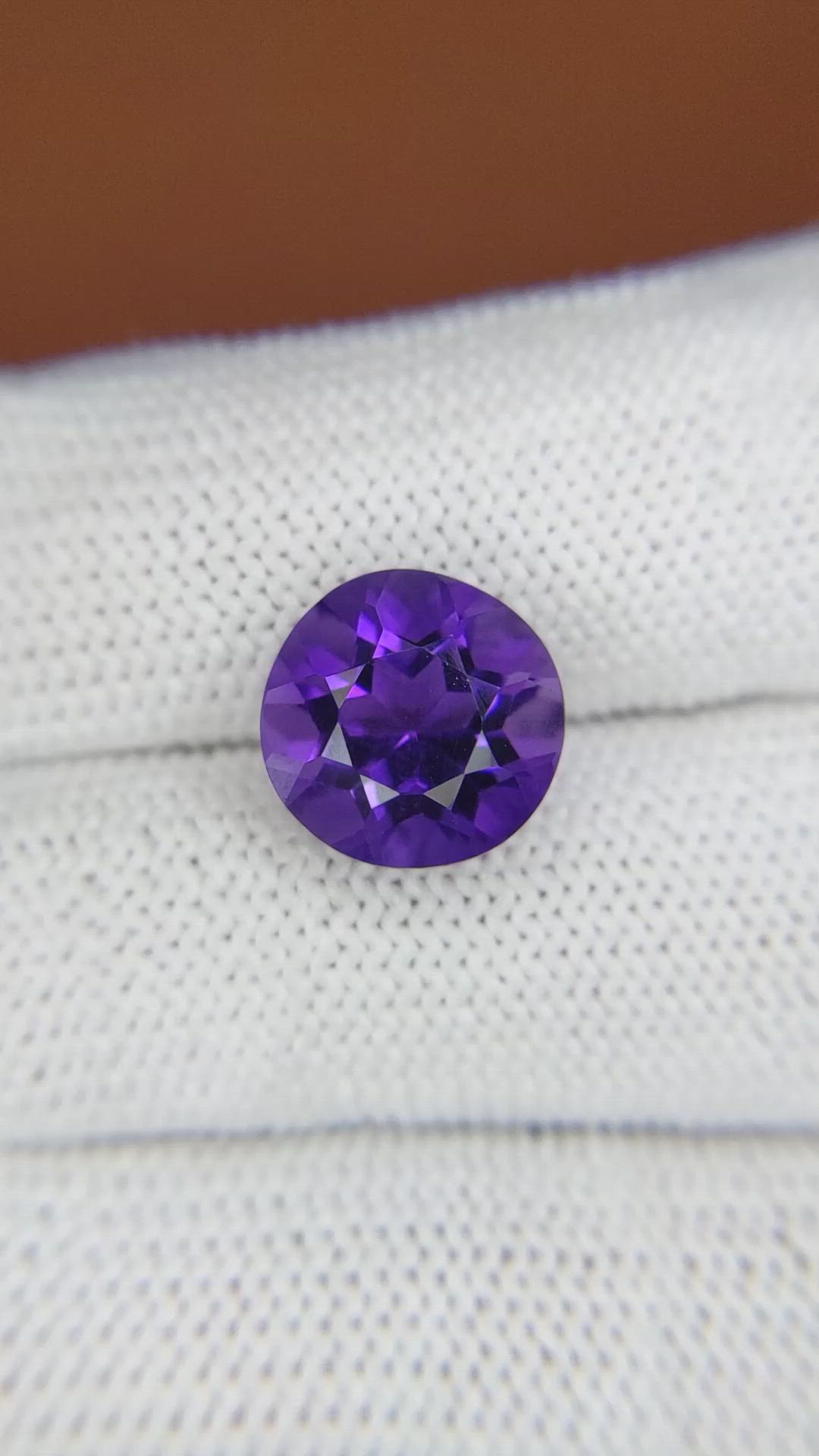 4.61 Ct. Purple Amethyst from Brazil Size Video