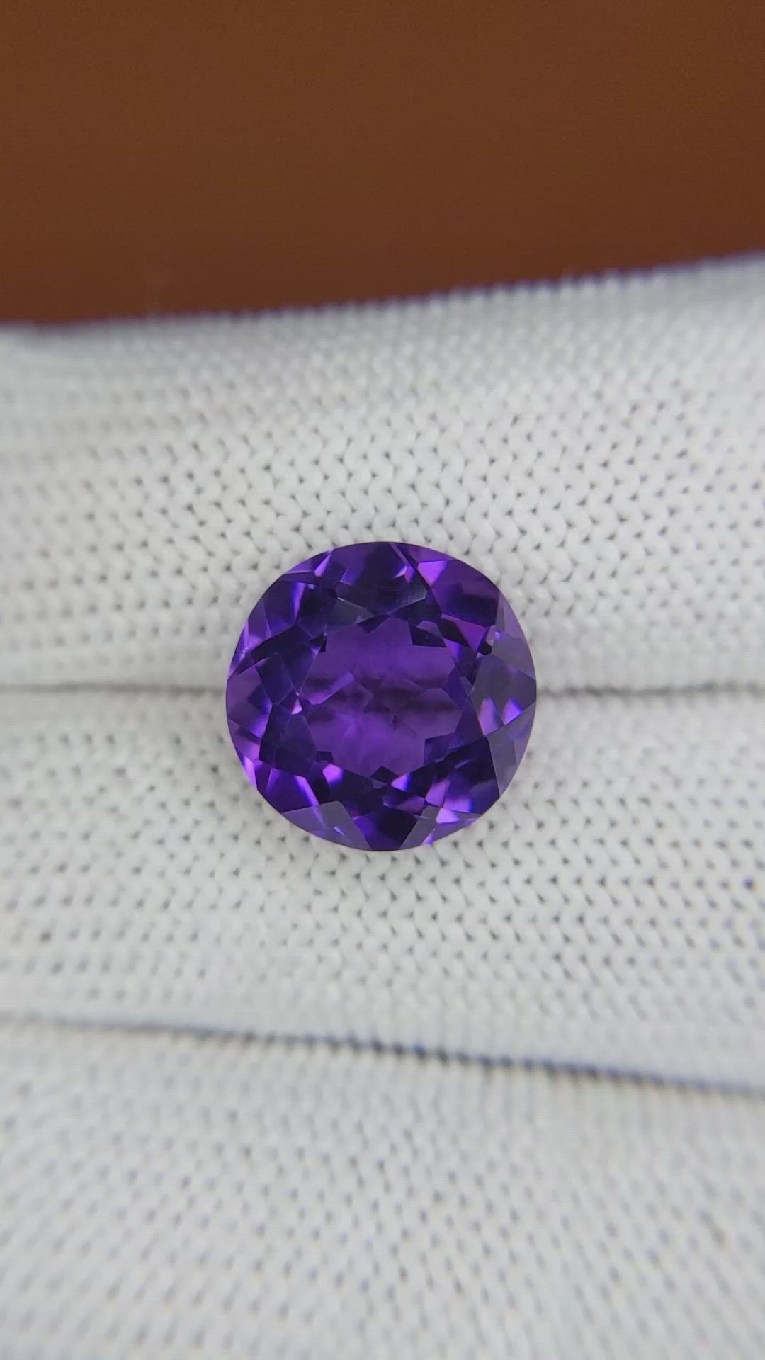 6.38 Ct. Purple Amethyst from Brazil Size Video