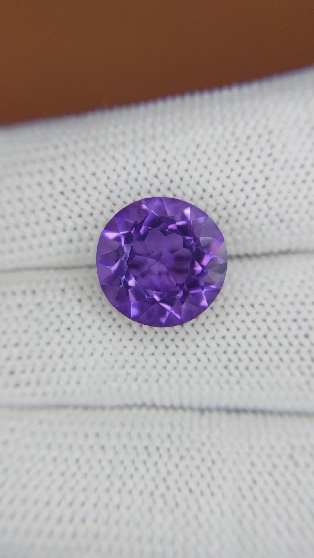 7.24 Ct. Purple Amethyst from Brazil Size Video