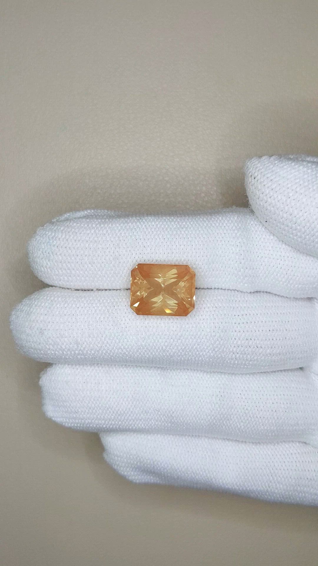 6.60 Ct. Peach Andesine from Africa Size Video