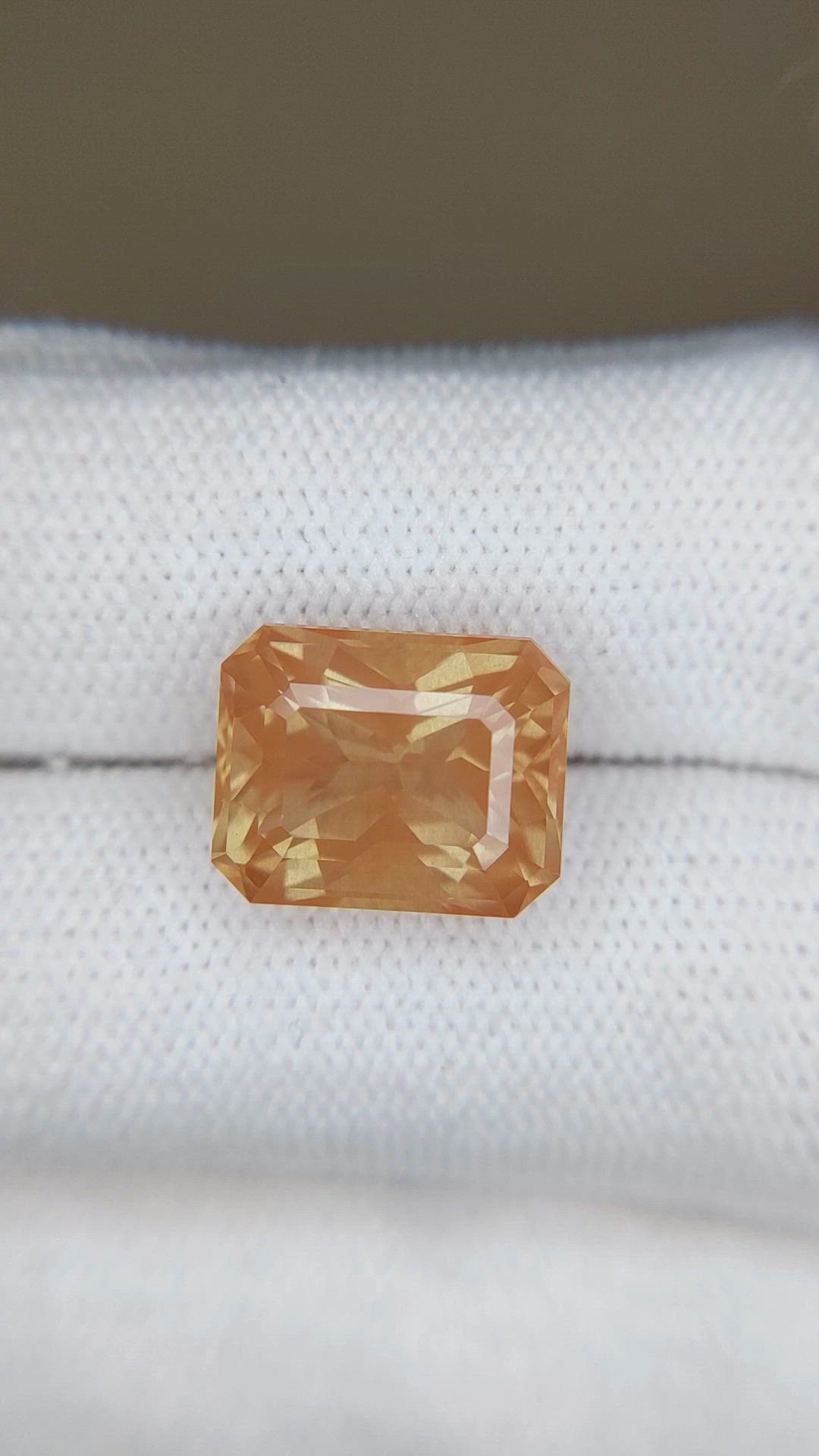 6.60 Ct. Peach Andesine from Africa Size Video