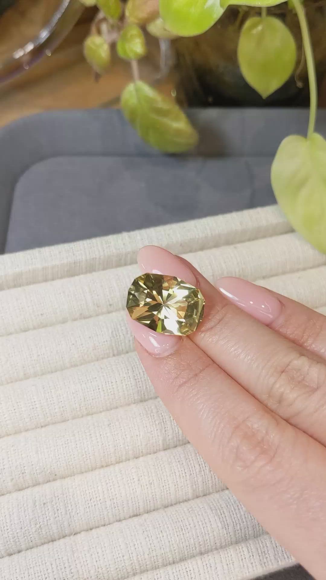 13.80 Ct. Yellow Scapolite from Brazil Size Video