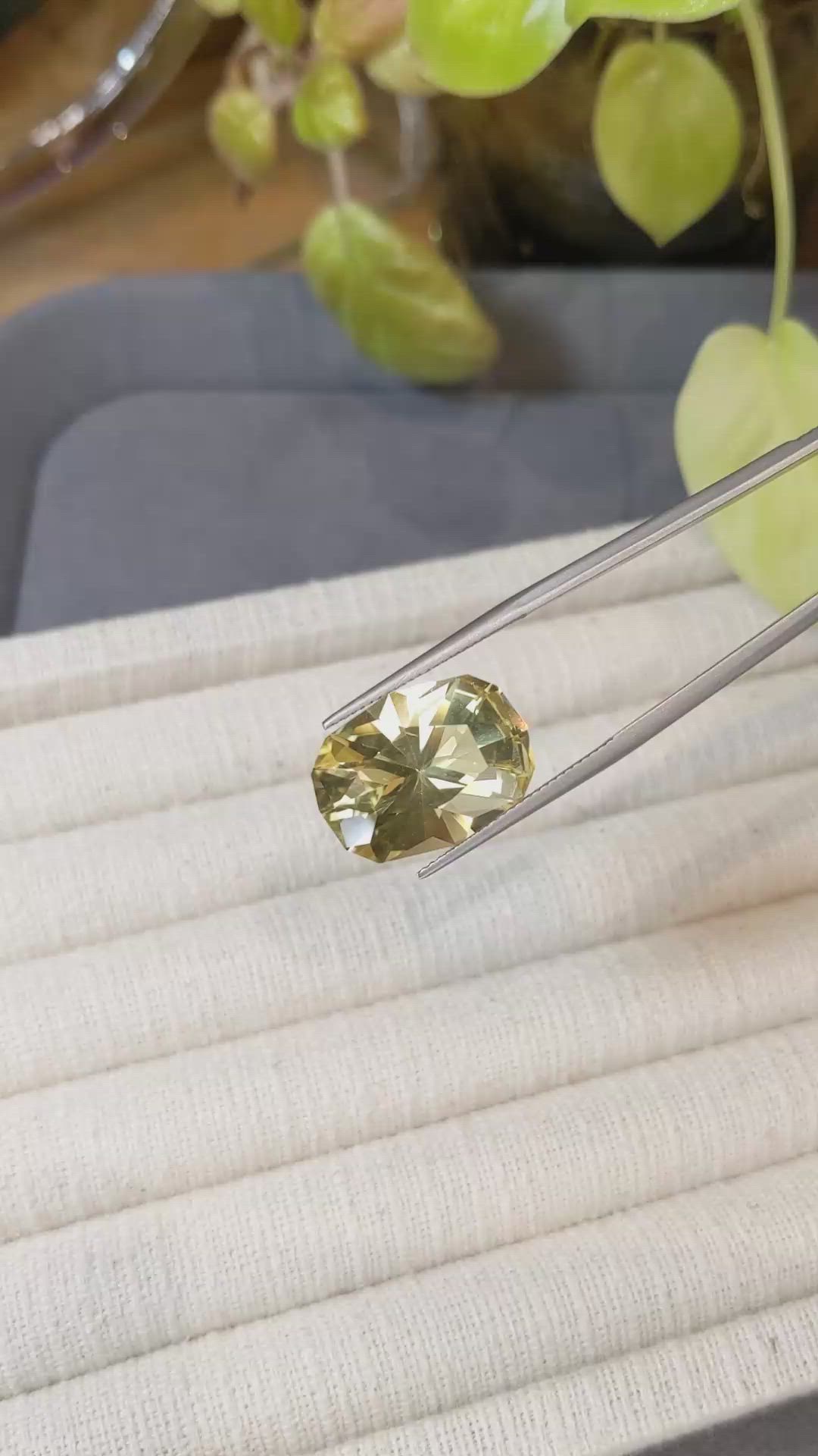 13.80 Ct. Yellow Scapolite from Brazil Size Video