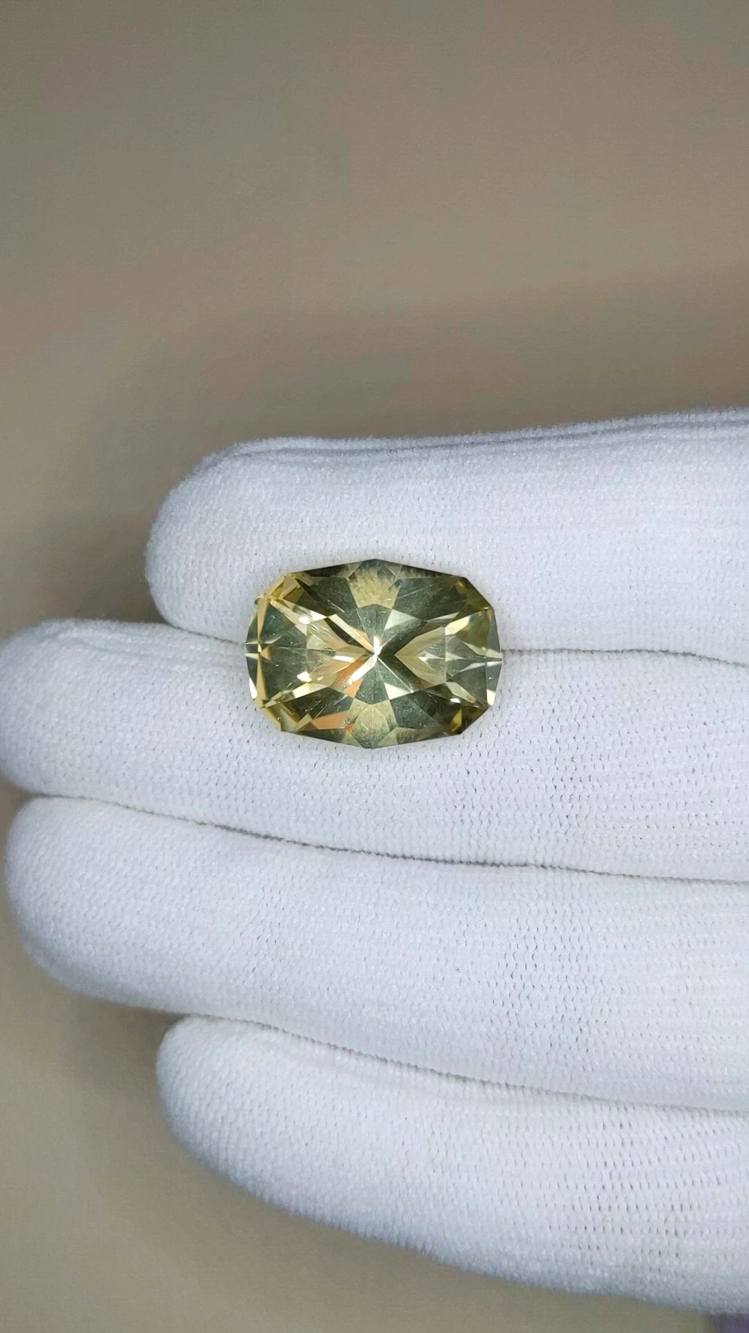 13.80 Ct. Yellow Scapolite from Brazil Size Video