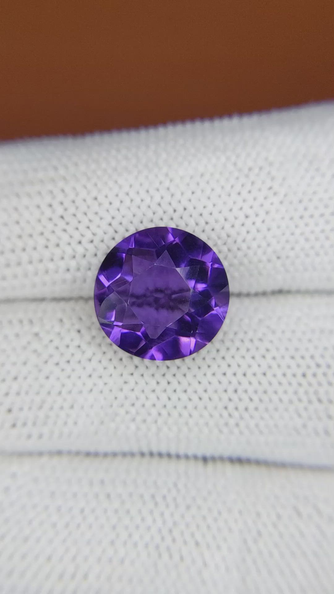 6.24 Ct. Purple Amethyst from Brazil Size Video