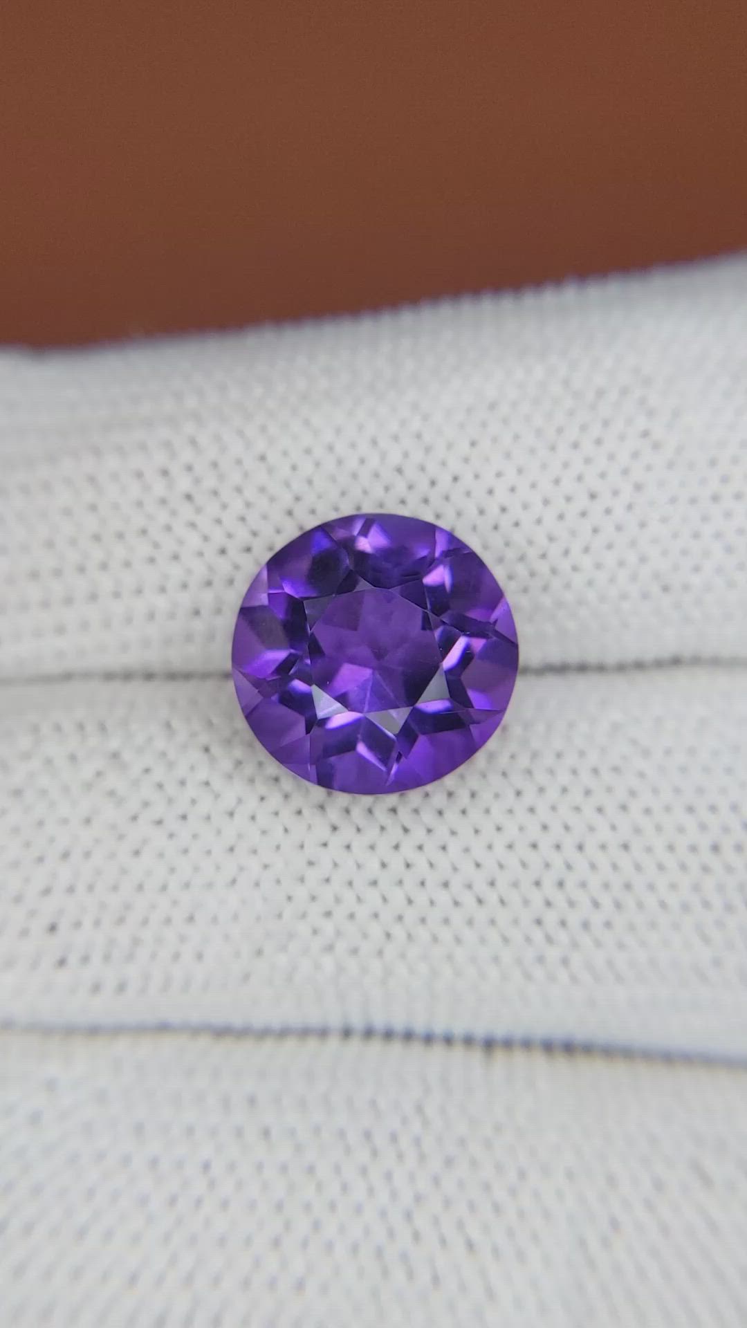 5.49 Ct. Purple Amethyst from Brazil Size Video