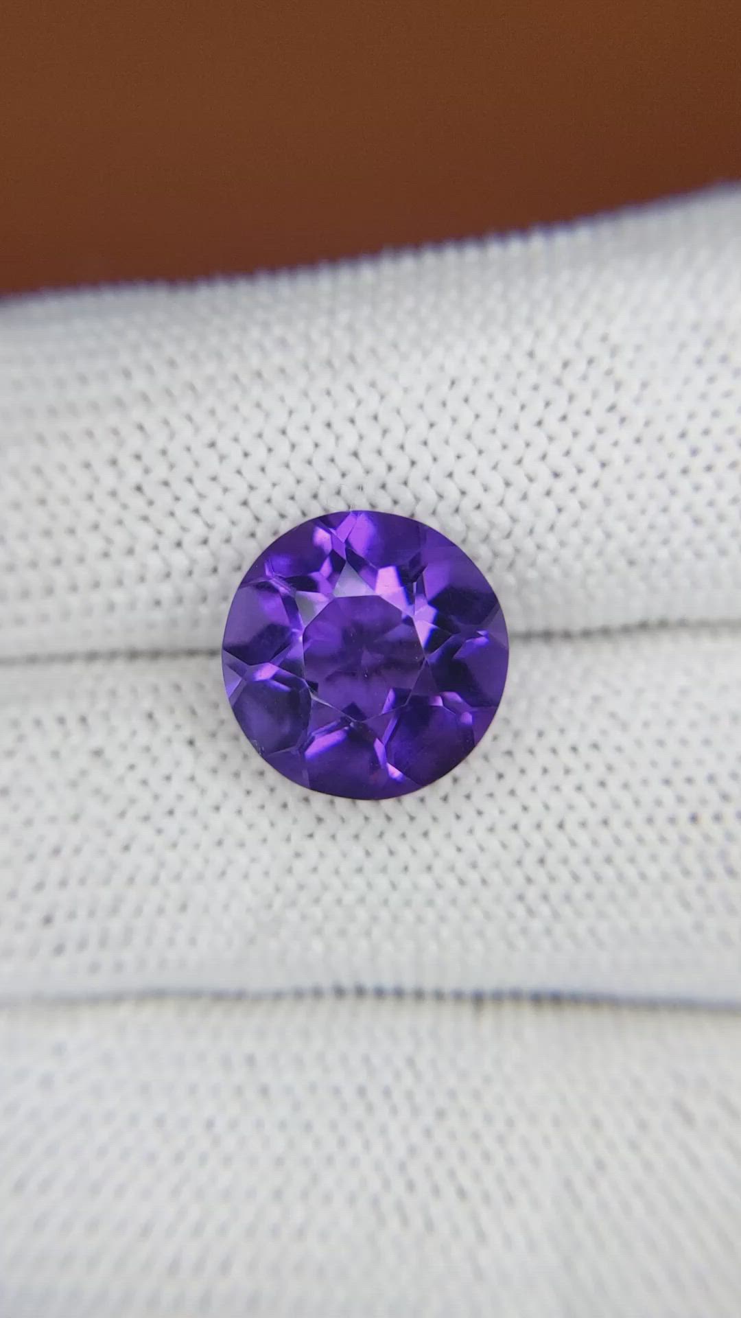 5.15 Ct. Purple Amethyst from Brazil Size Video