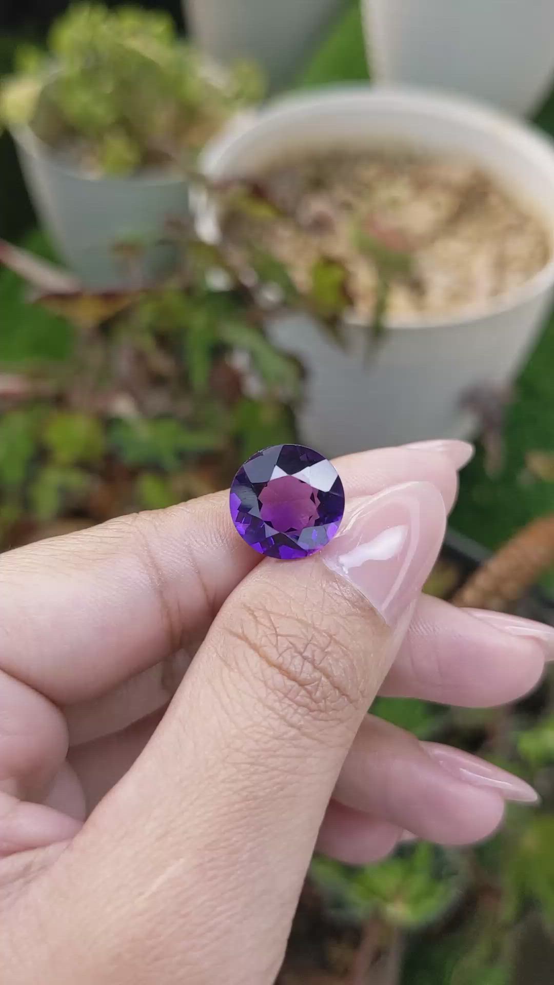 6.25 Ct. Purple Amethyst from Brazil Size Video