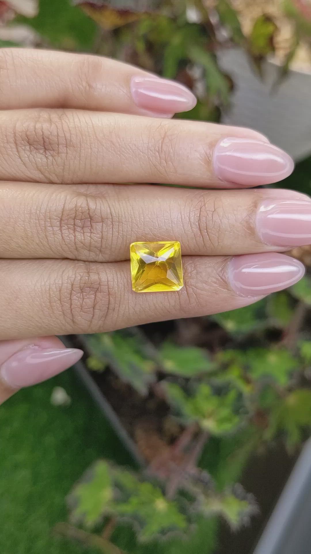 5.36 Ct. Yellow Citrine from Brazil Size Video