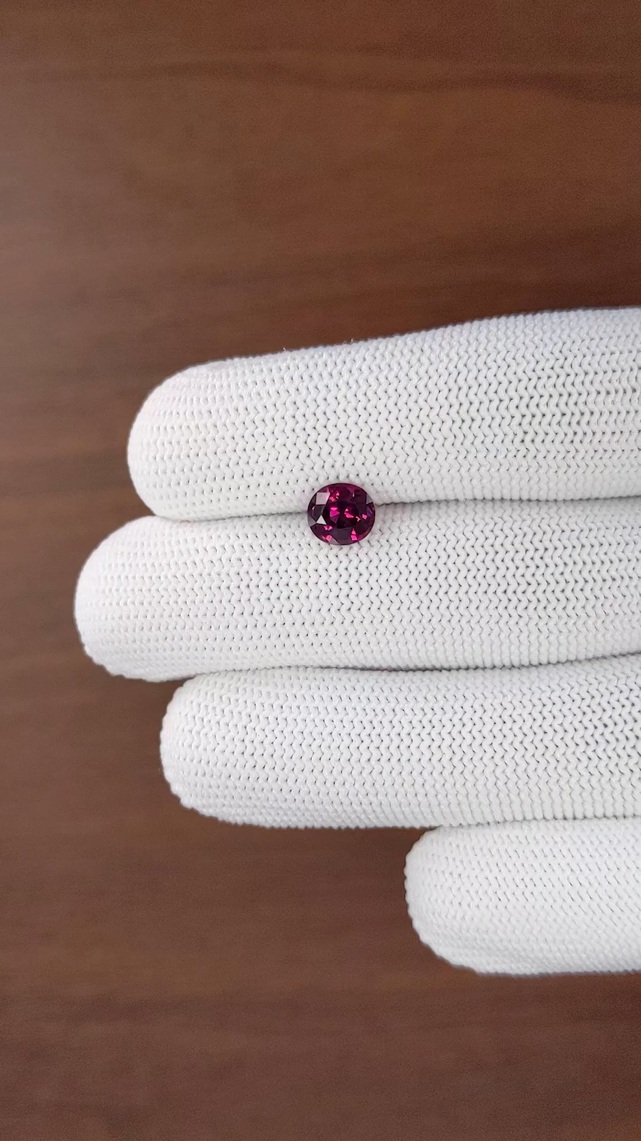 1.60 Ct. Pinkish Purple Garnet from Tanzania Size Video
