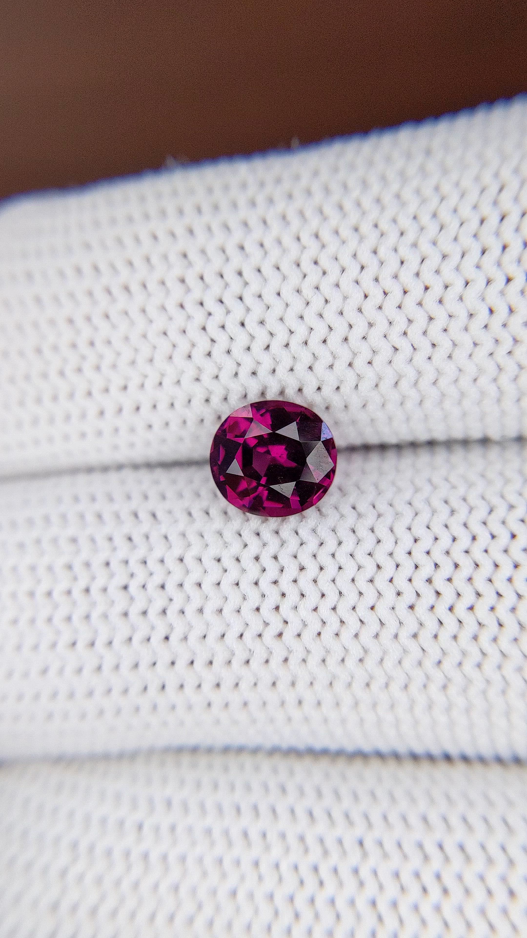 1.60 Ct. Pinkish Purple Garnet from Tanzania Size Video