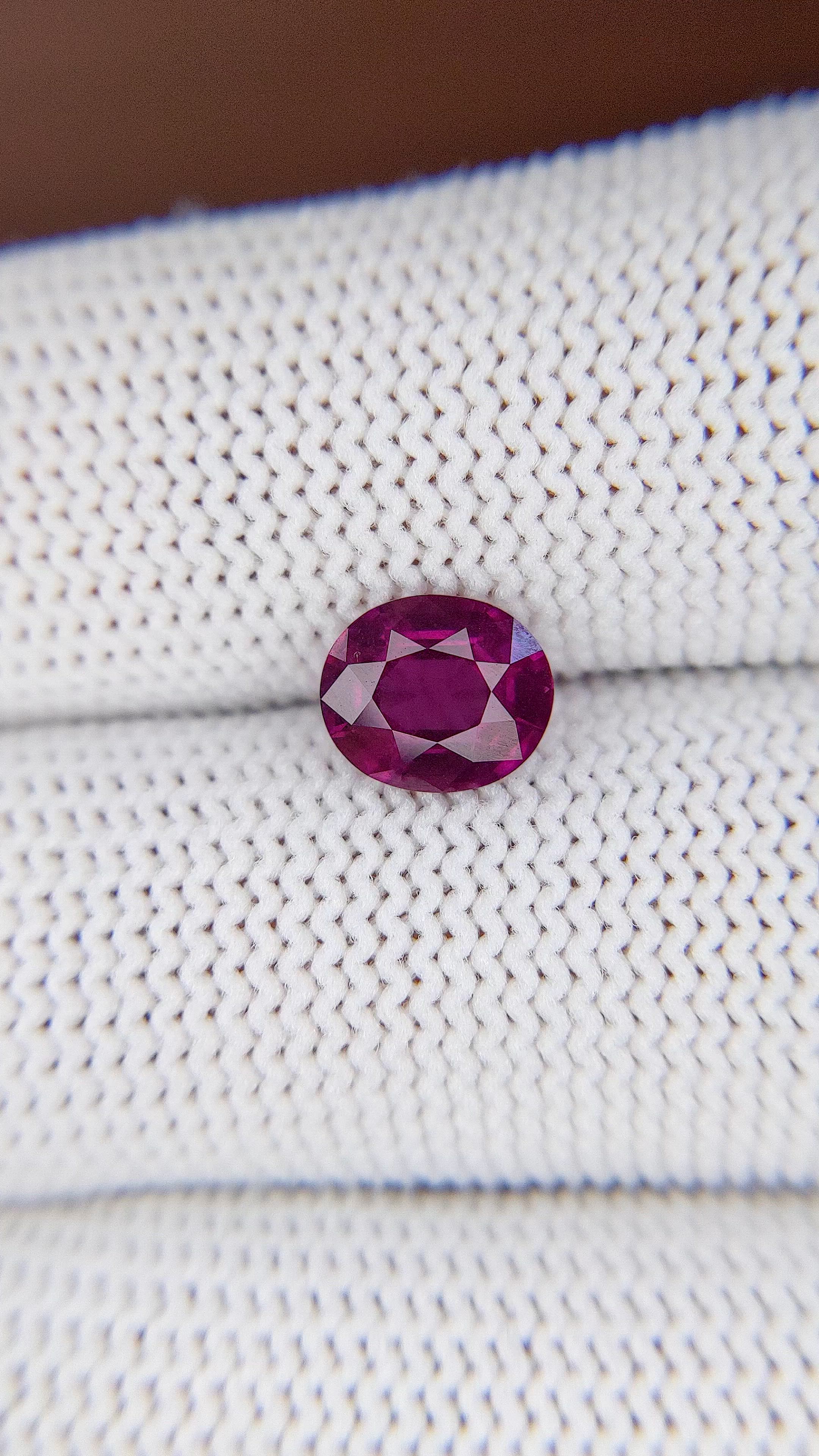 1.78 Ct. Pinkish Purple Garnet from Tanzania Size Video