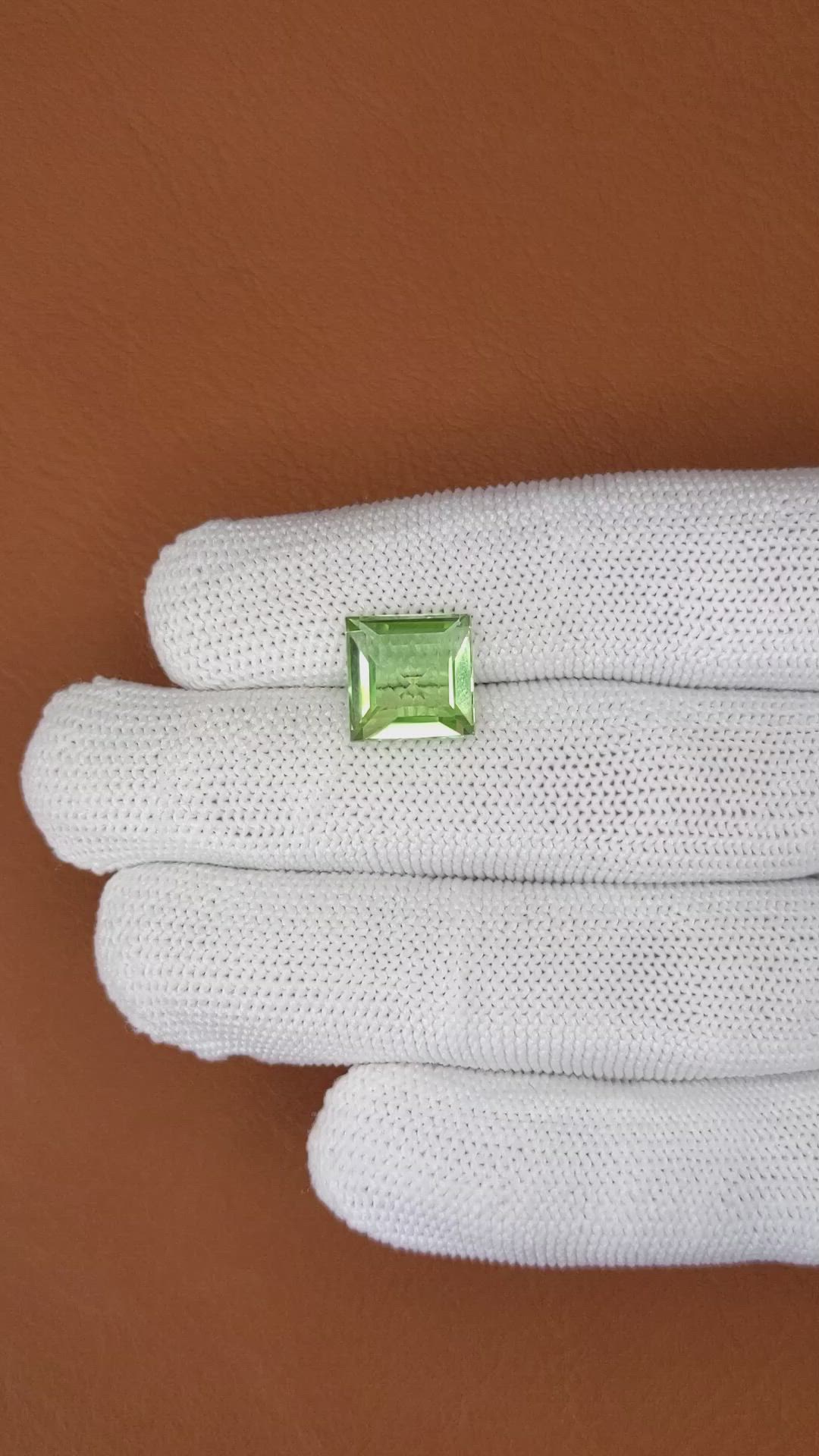5.64 Ct. Mint Green Prasiolite from Brazil Size Video
