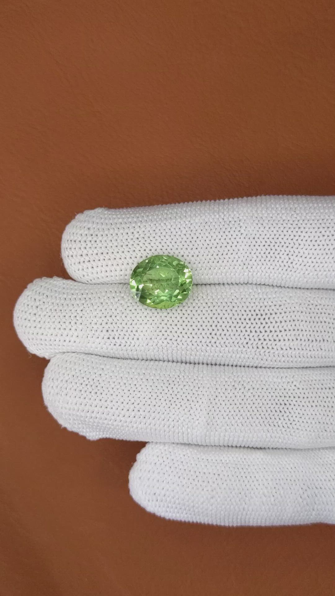 5.33 Ct. Green Prasiolite from Brazil Size Video