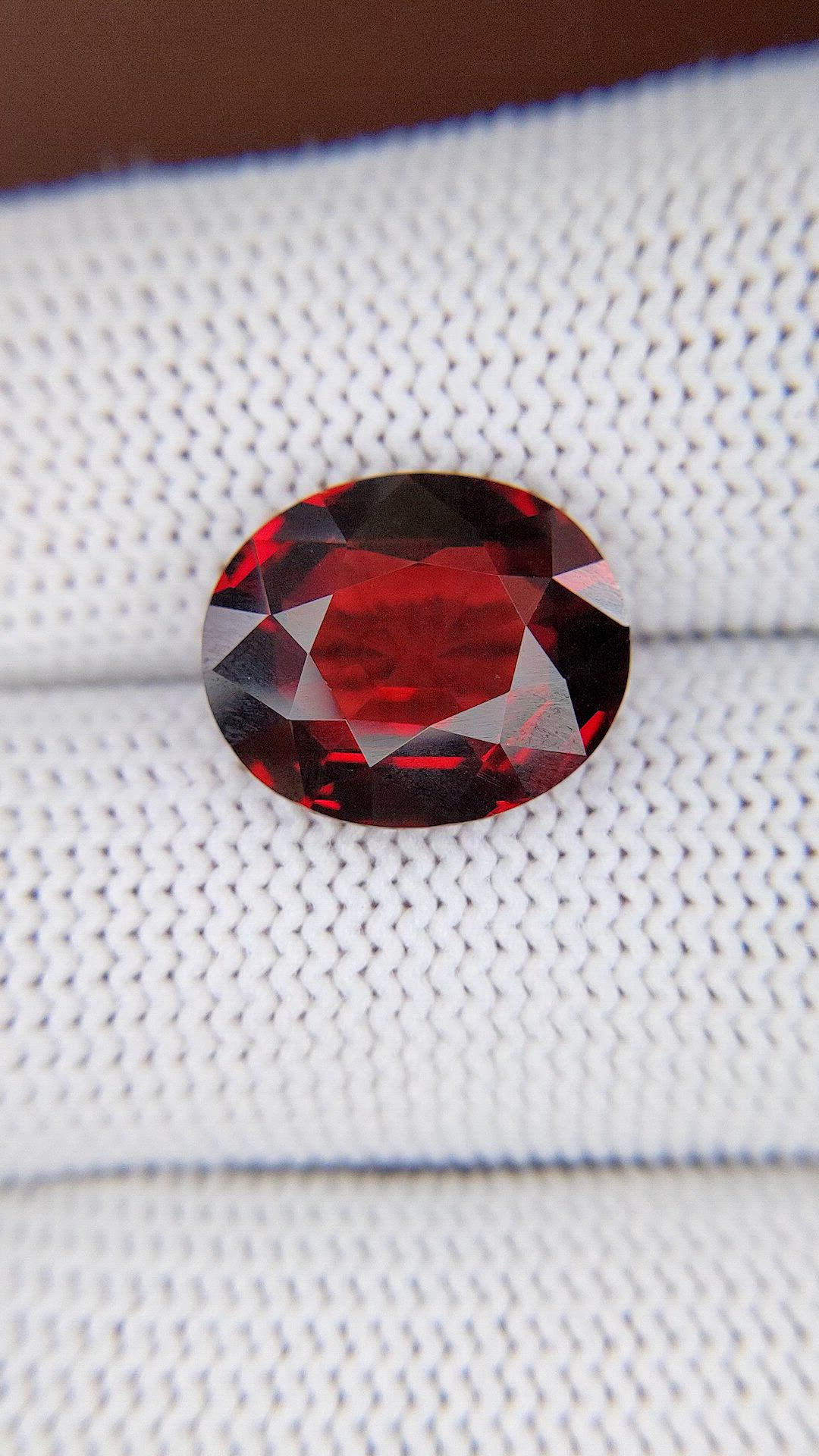 8.04 Ct. Red Garnet from Tanzania Size Video