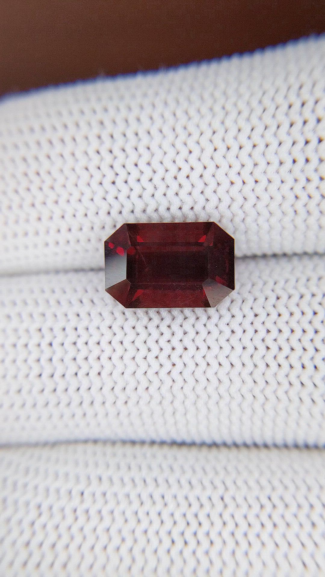 5.50 Ct. Orangish Red Garnet from Tanzania Size Video