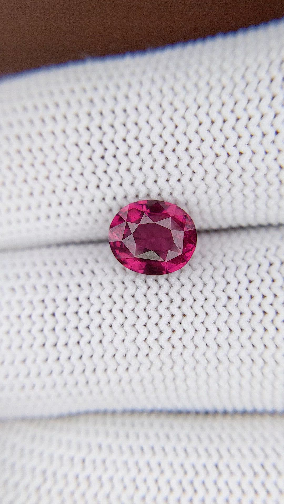 2.10 Ct. Purplish Pink Garnet from Tanzania Size Video