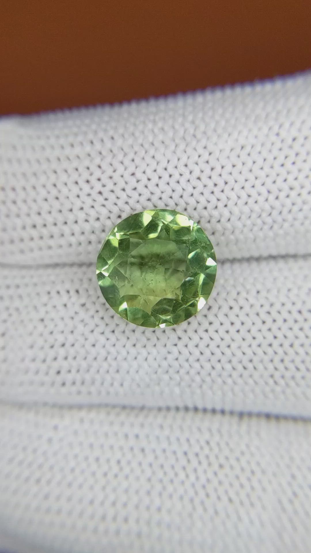 4.95 Ct. Green Prasiolite from Brazil Size Video