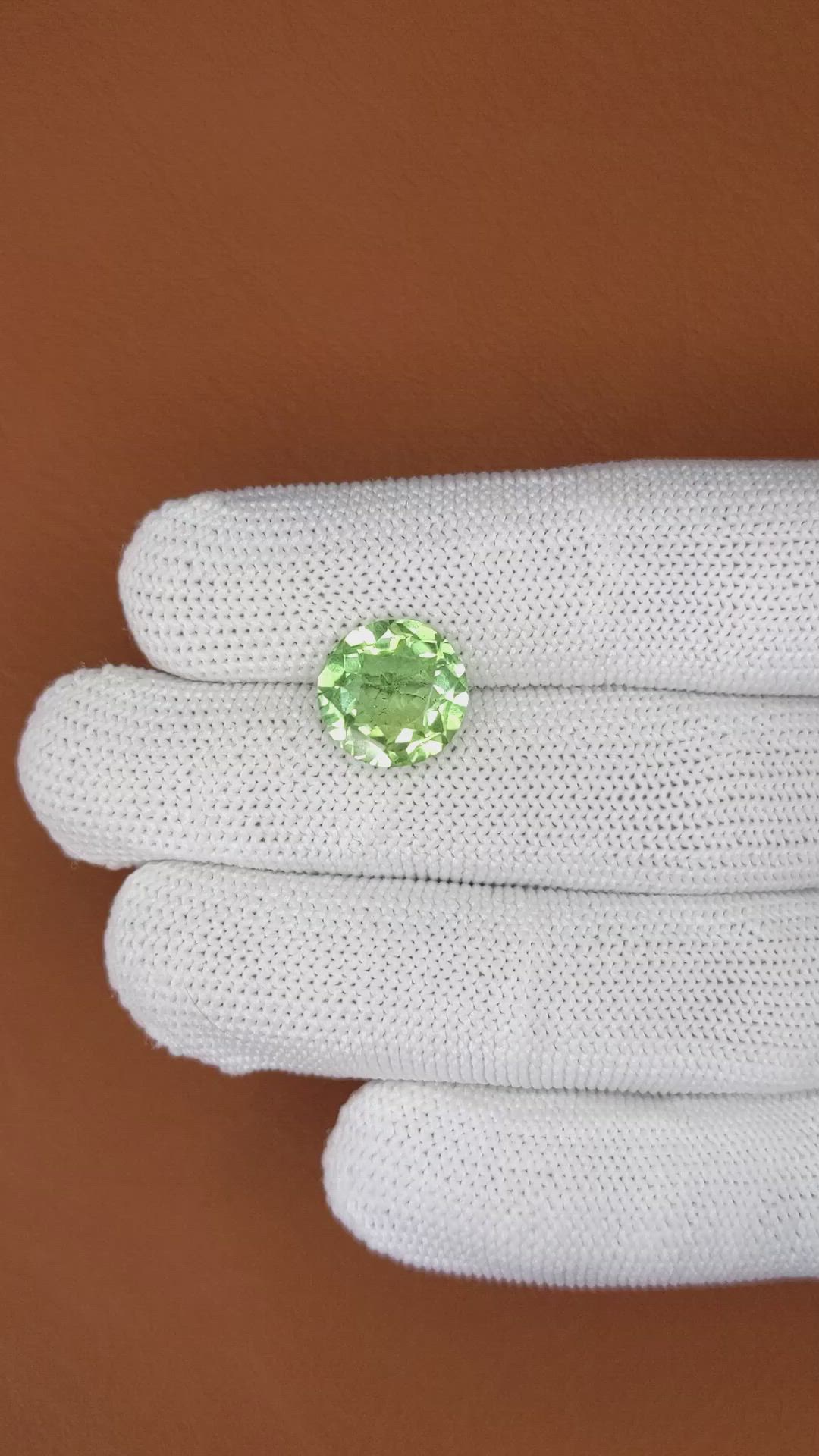 4.95 Ct. Green Prasiolite from Brazil Size Video