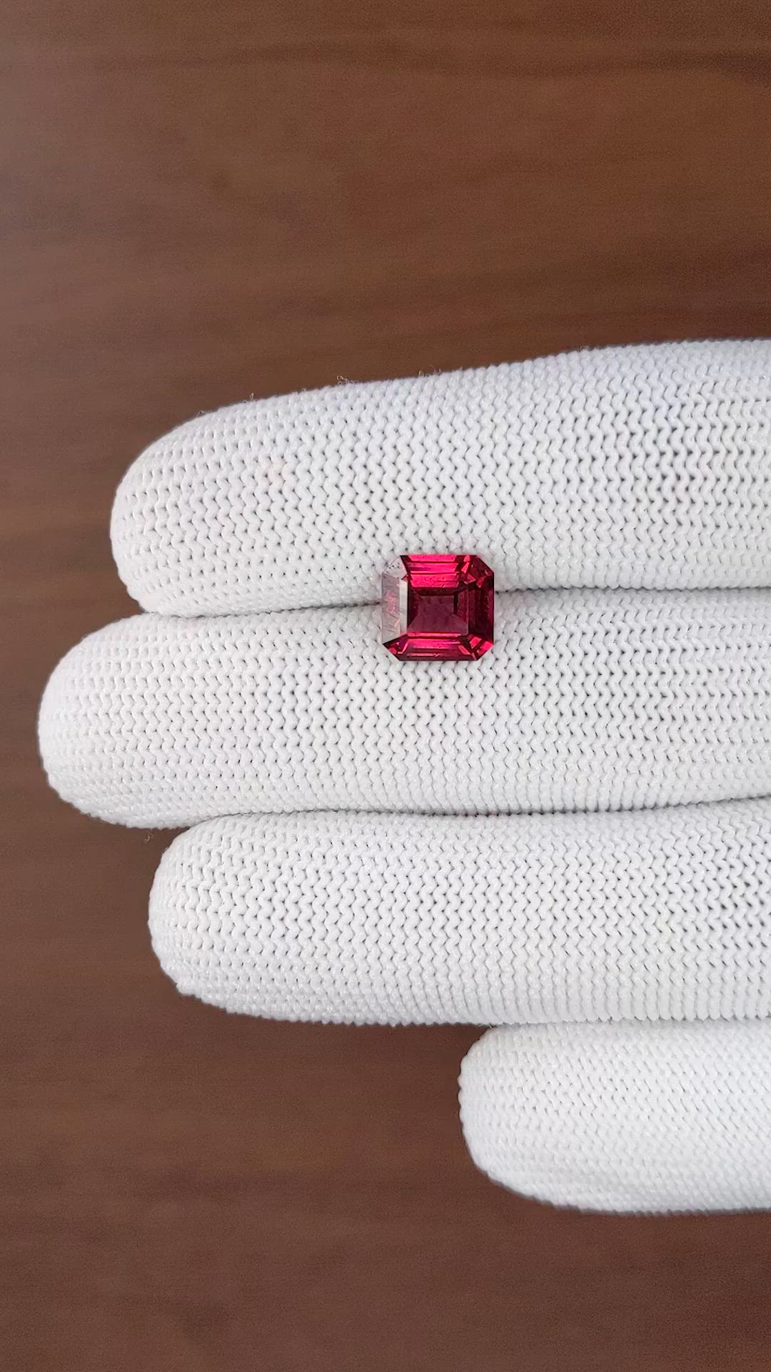 3.10 Ct. Purplish Red Garnet from Tanzania Size Video
