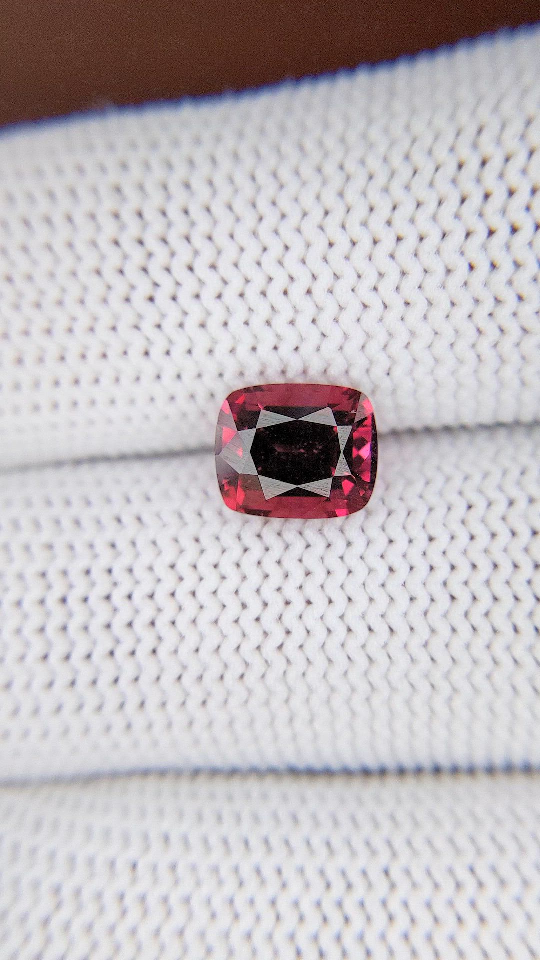 2.60 Ct. Purplish Pink Garnet from Tanzania Size Video