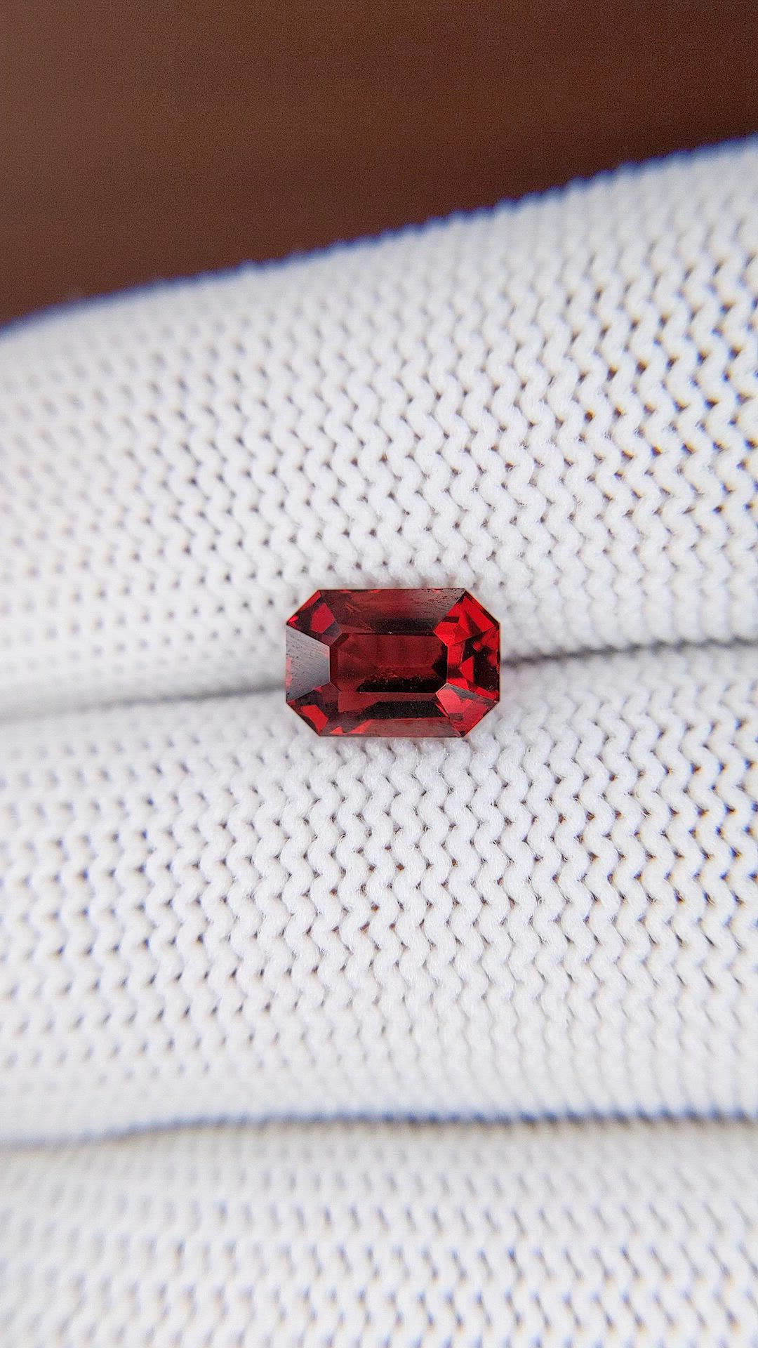2.08 Ct. Red Garnet from Tanzania Size Video