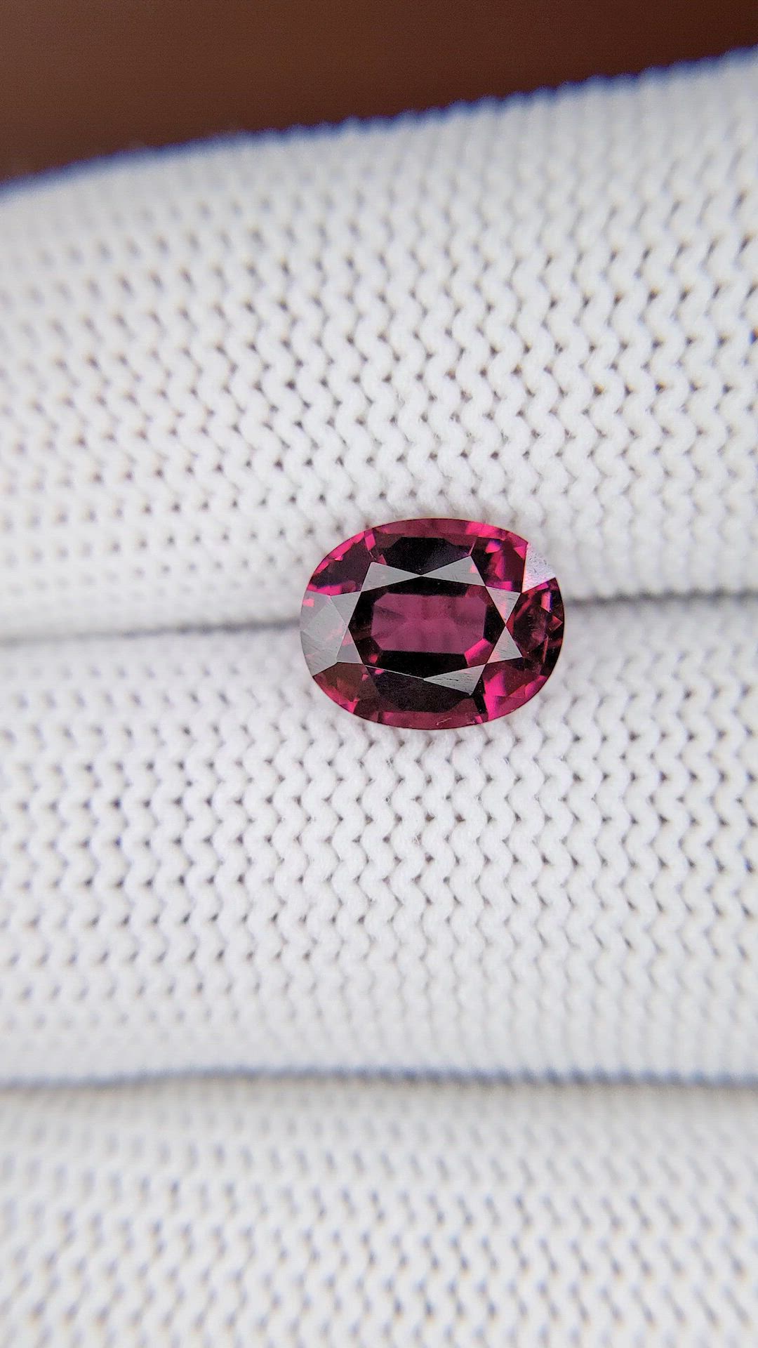 3.15 Ct. Purplish Pink Garnet from Tanzania Size Video