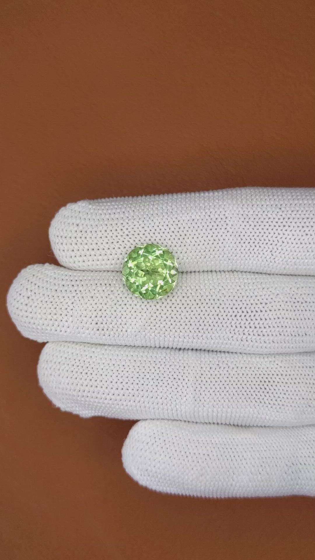 5.55 Ct. Green Prasiolite from Brazil Size Video
