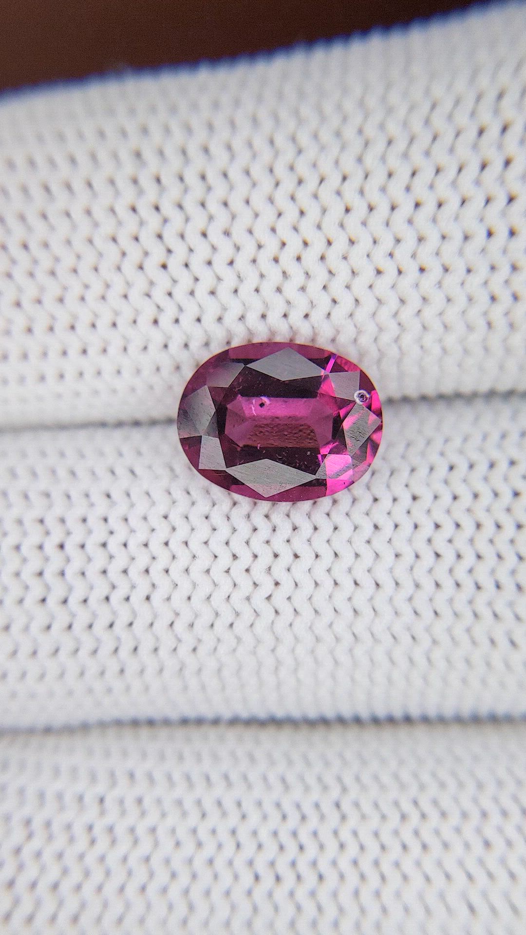 3.23 Ct. Pinkish Purple Garnet from Tanzania Size Video