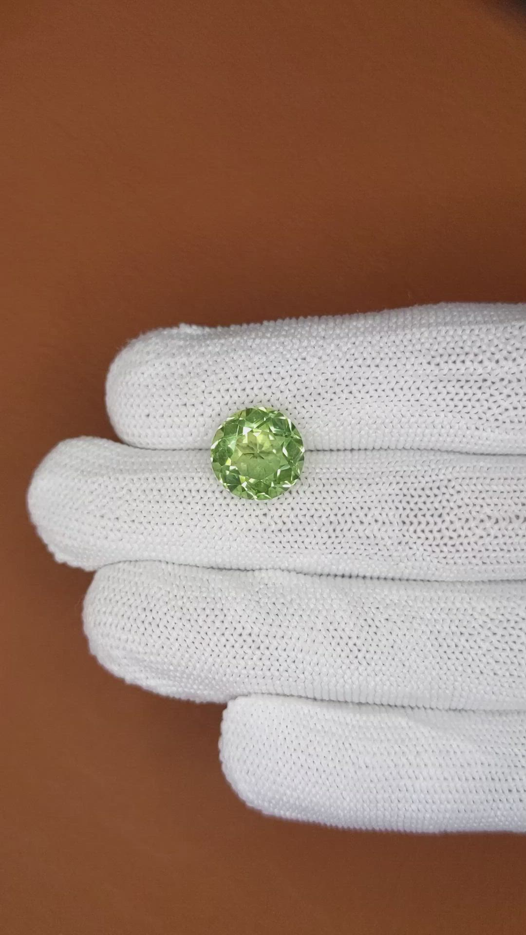 5.62 Ct. Green Prasiolite from Brazil Size Video
