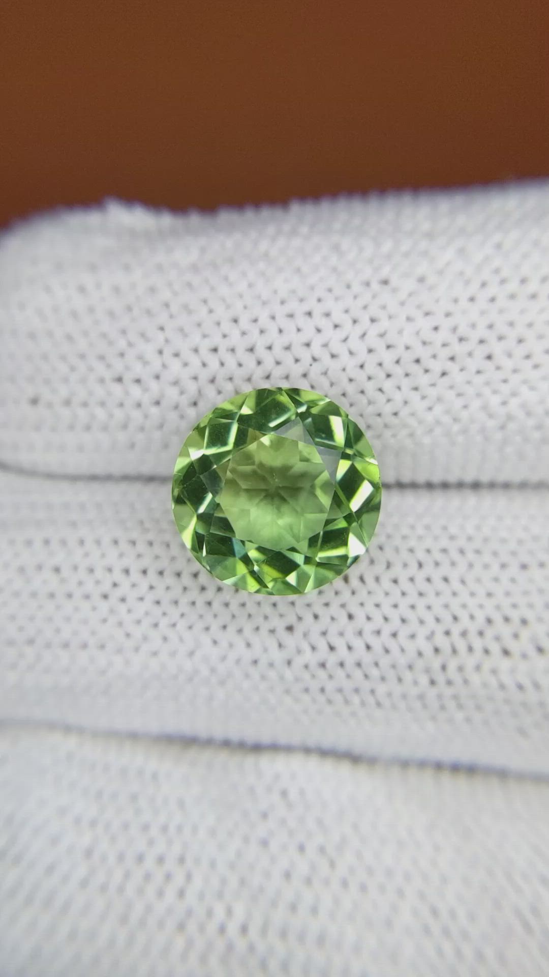 5.62 Ct. Green Prasiolite from Brazil Size Video