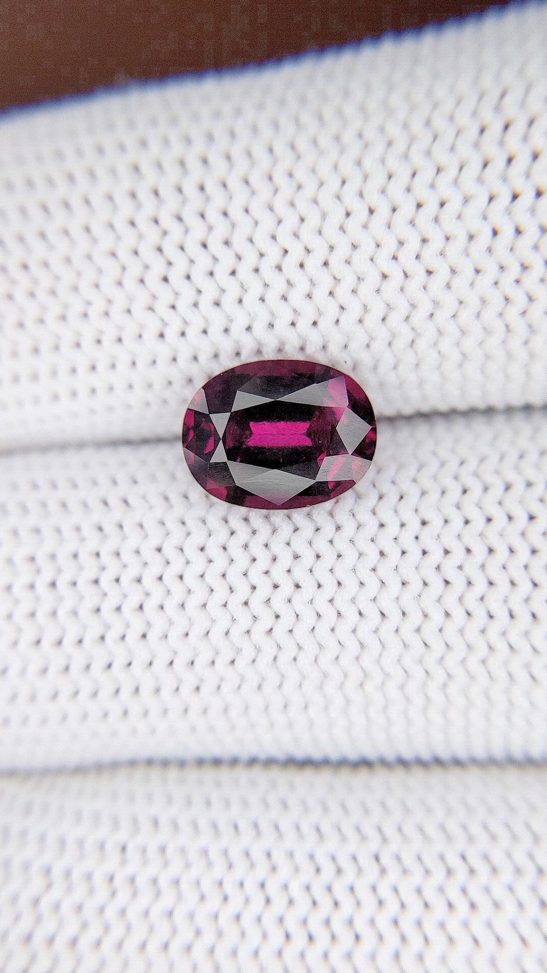 3.00 Ct. Pinkish Purple Garnet from Tanzania Size Video